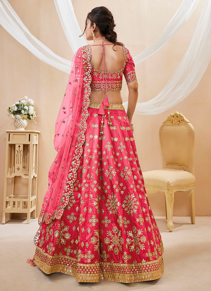 Designer Art Silk Lehenga Choli | Embroidered with Jari & Sequence Work
