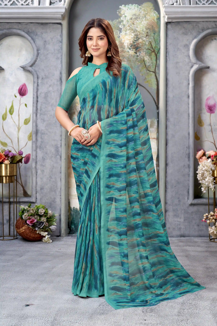 Designer-Printed Weight-Less Saree | Perfect for Weddings and Special Events