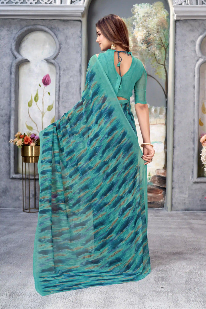 Designer-Printed Weight-Less Saree | Perfect for Weddings and Special Events
