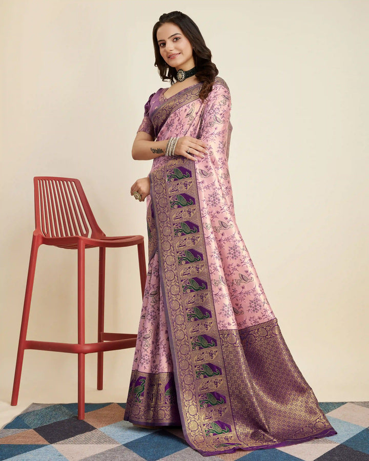 Gorgeous Banarasi Silk Saree with | A Graceful Addition to Your Wardrobe