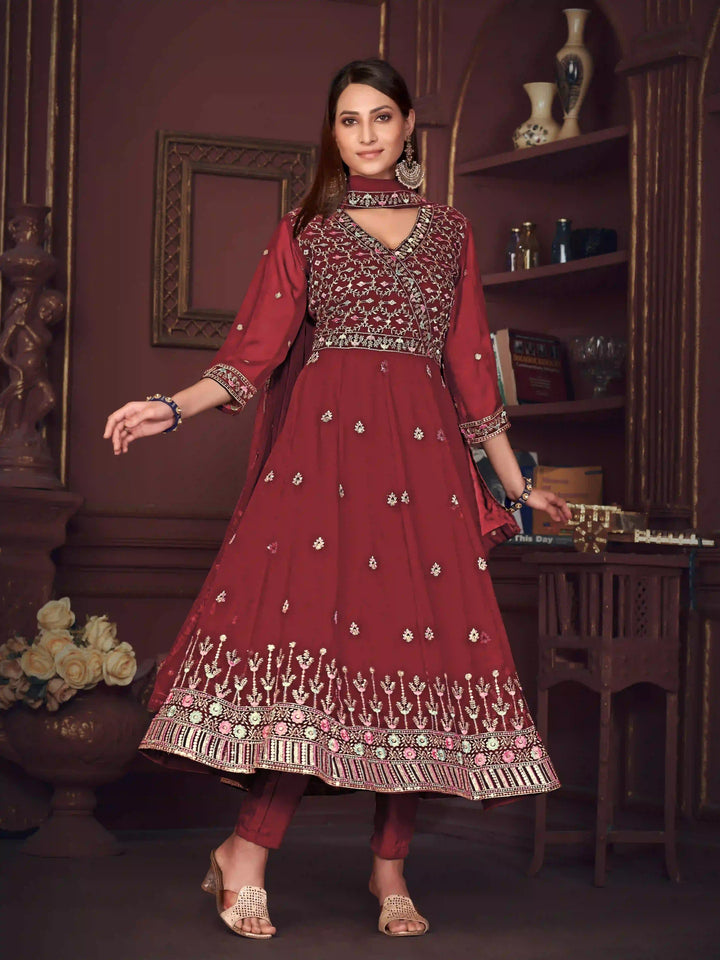 Designer Anarkali Suits | Ankle-Length Elegance for Special Events