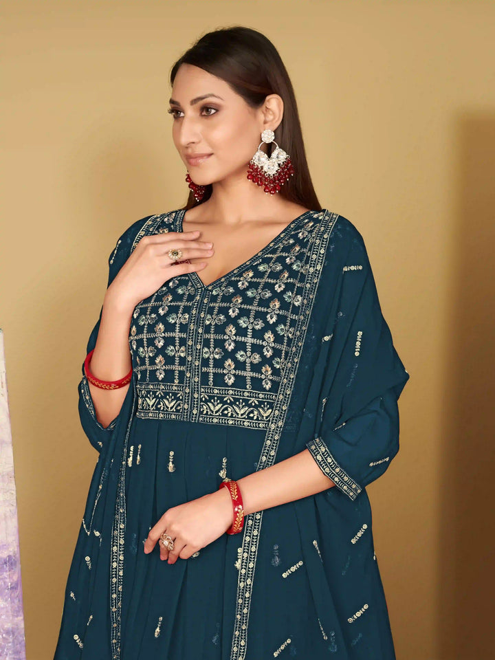 Designer Georgette Anarkali Suits for a Stunning Festive Look