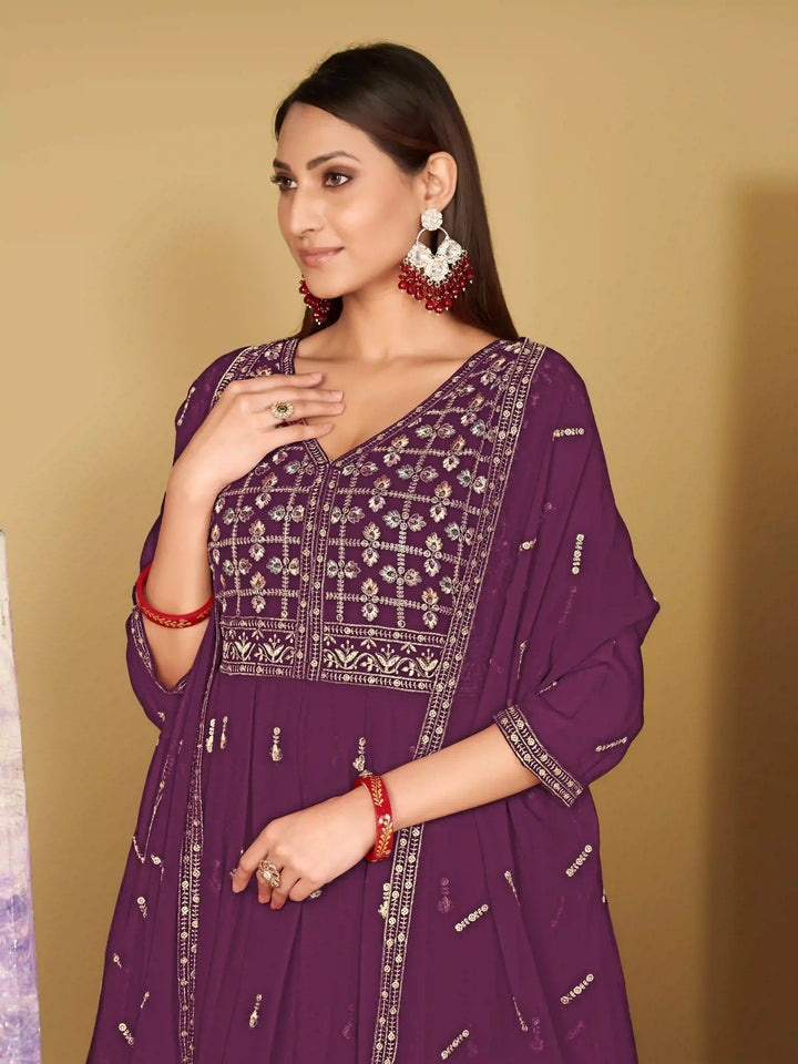 Designer Georgette Anarkali Suits for a Stunning Festive Look