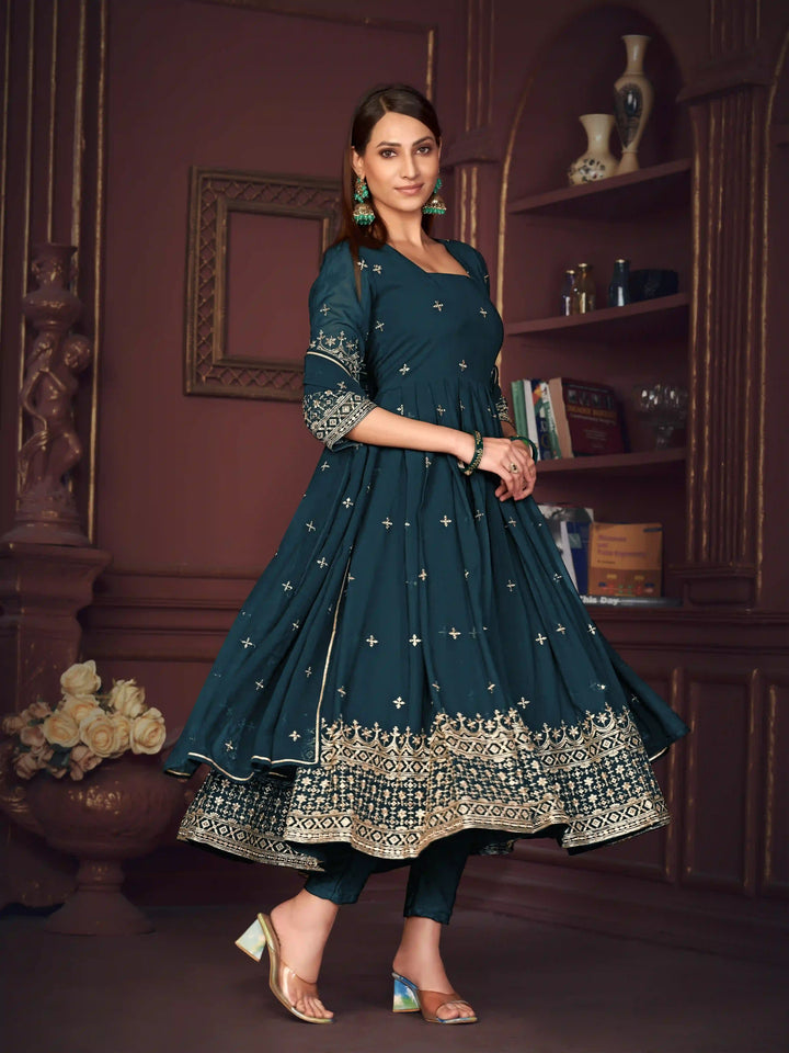 Sophisticated Sharara Suits for Festivals | Elegant Embroidery Design