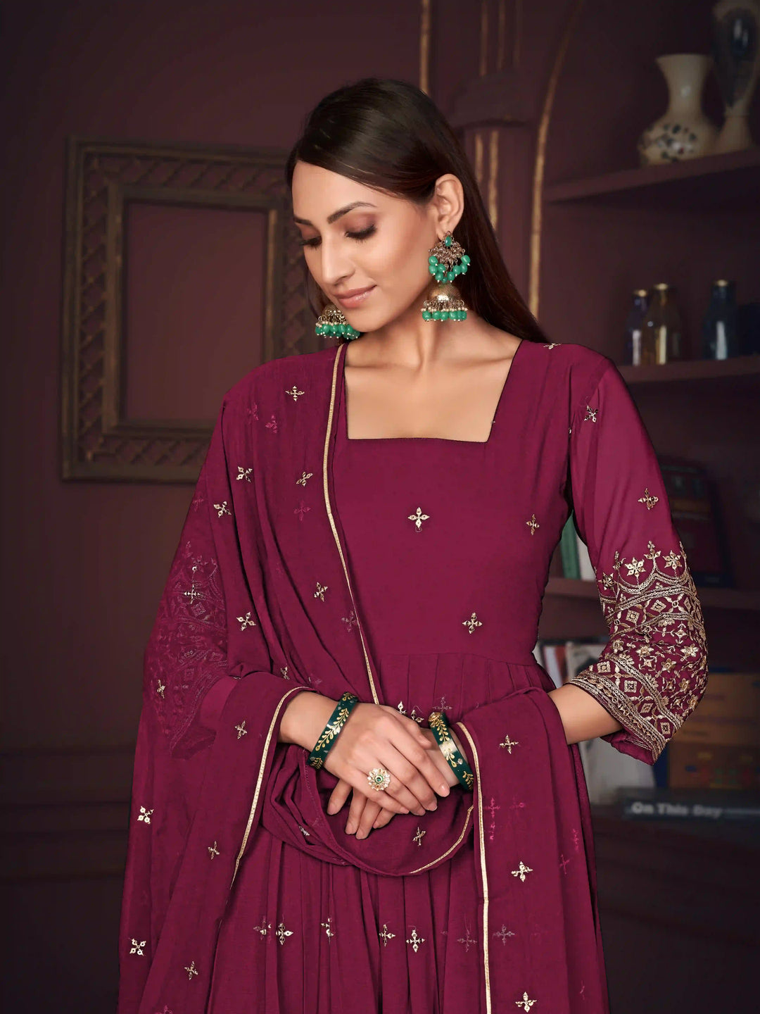 Sophisticated Sharara Suits for Festivals | Elegant Embroidery Design