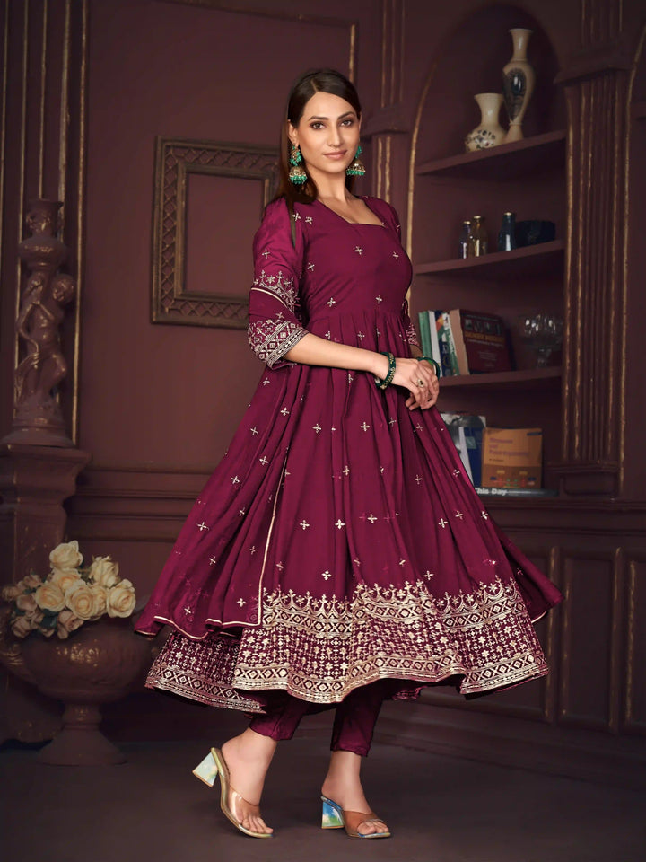 Sophisticated Sharara Suits for Festivals | Elegant Embroidery Design