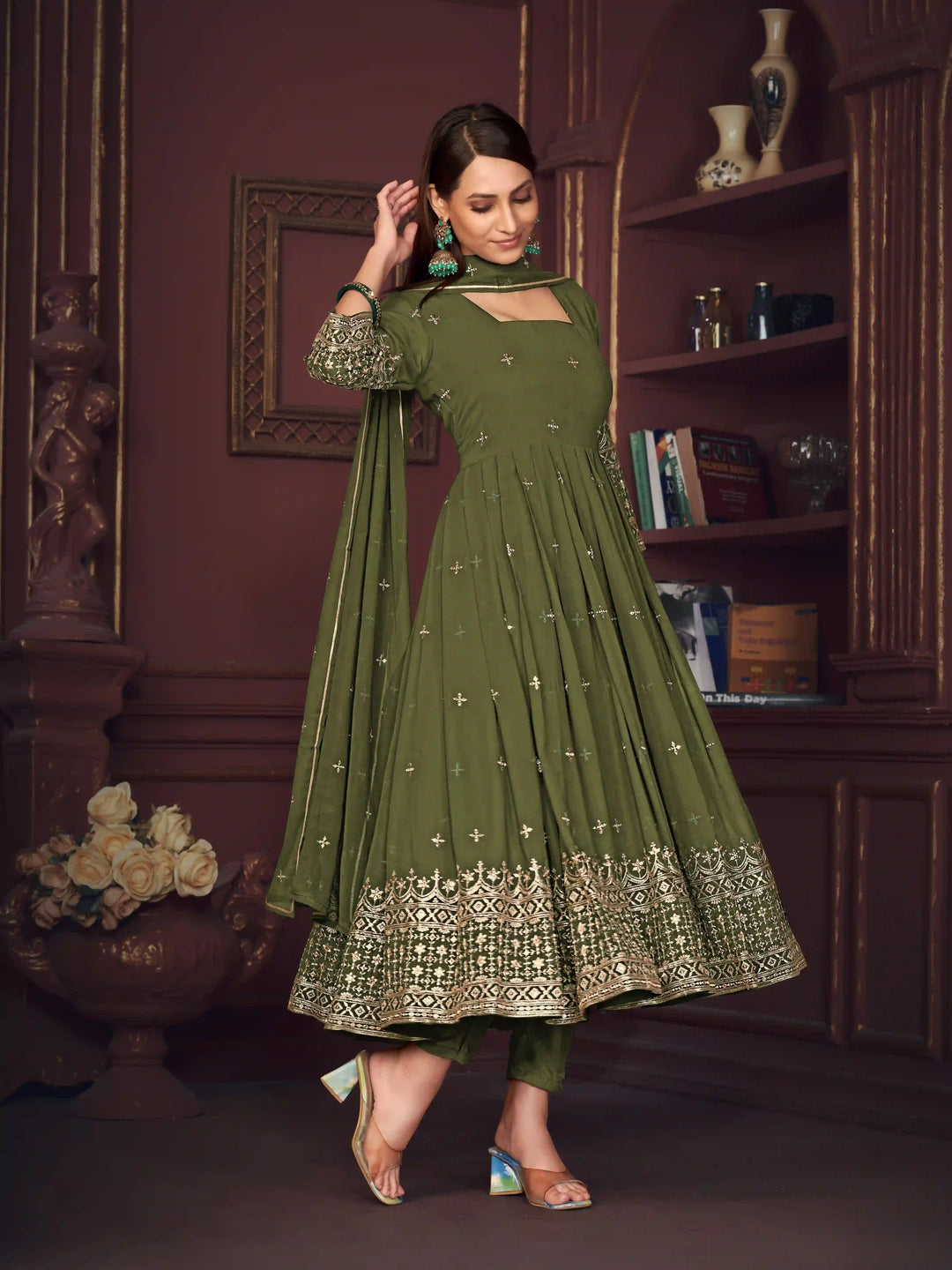 Sophisticated Sharara Suits for Festivals | Elegant Embroidery Design