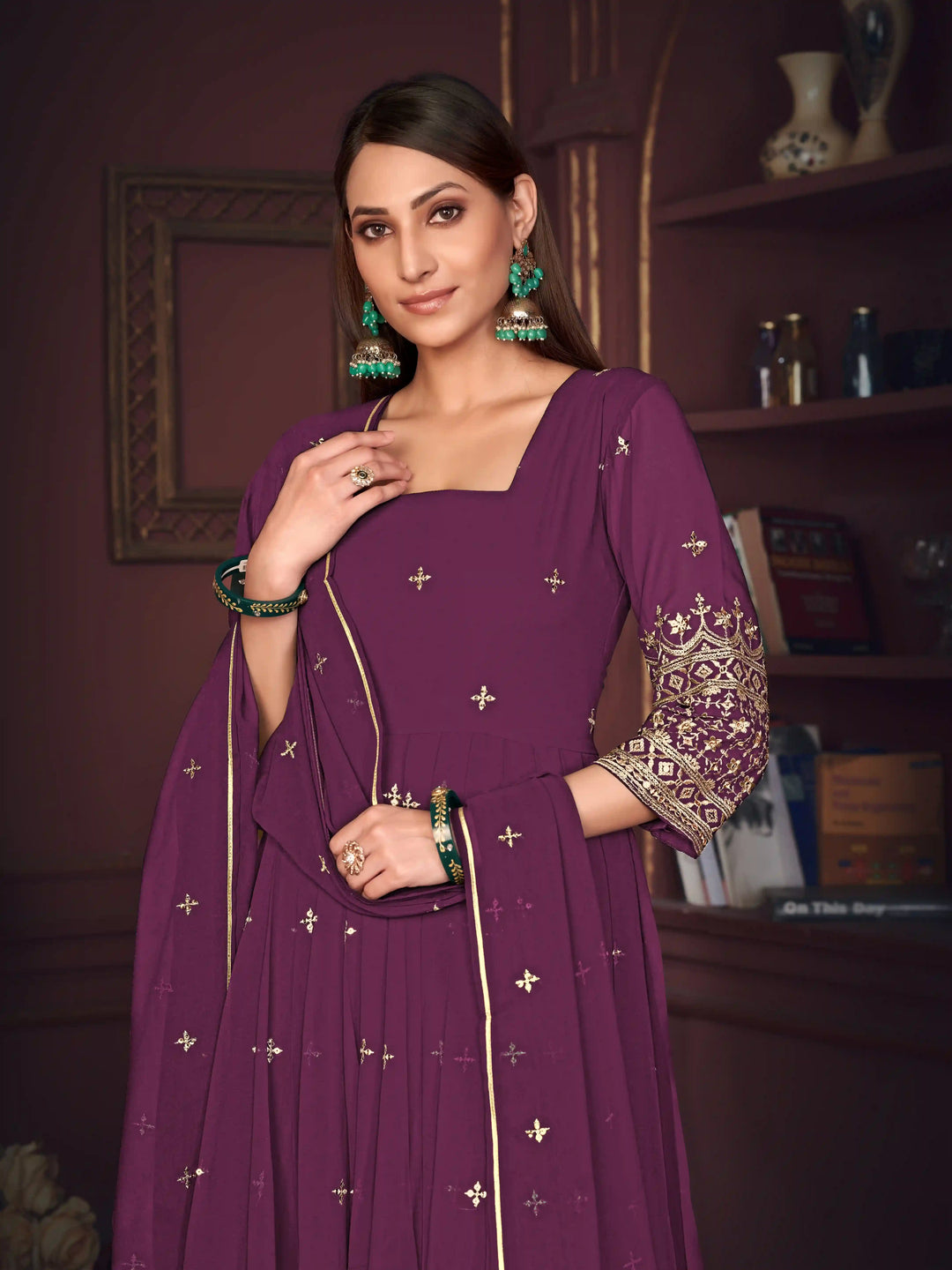 Sophisticated Sharara Suits for Festivals | Elegant Embroidery Design