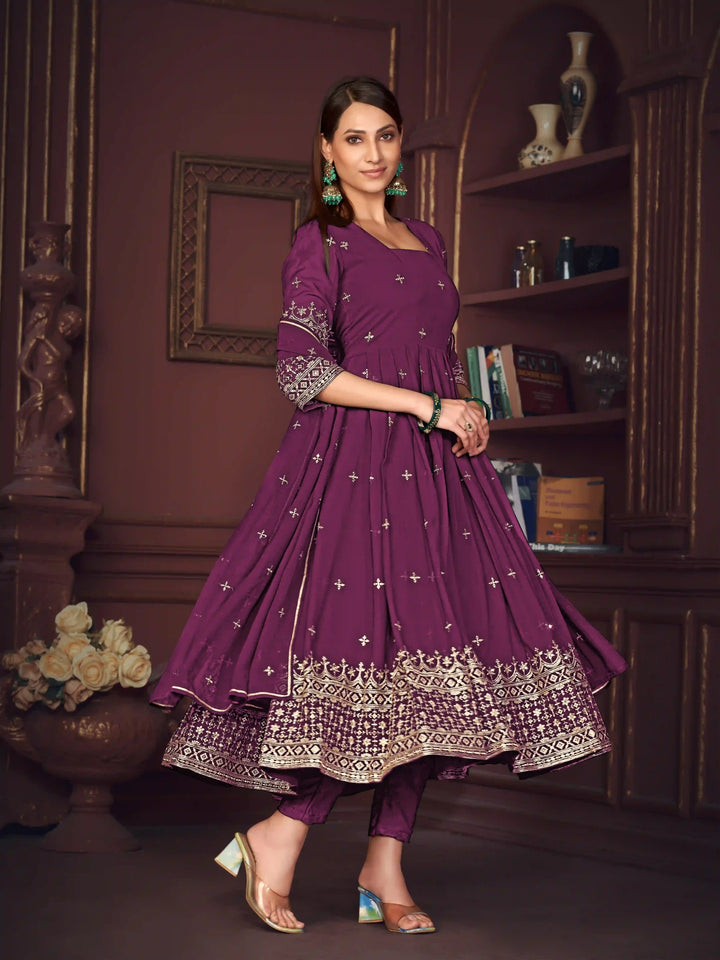 Sophisticated Sharara Suits for Festivals | Elegant Embroidery Design