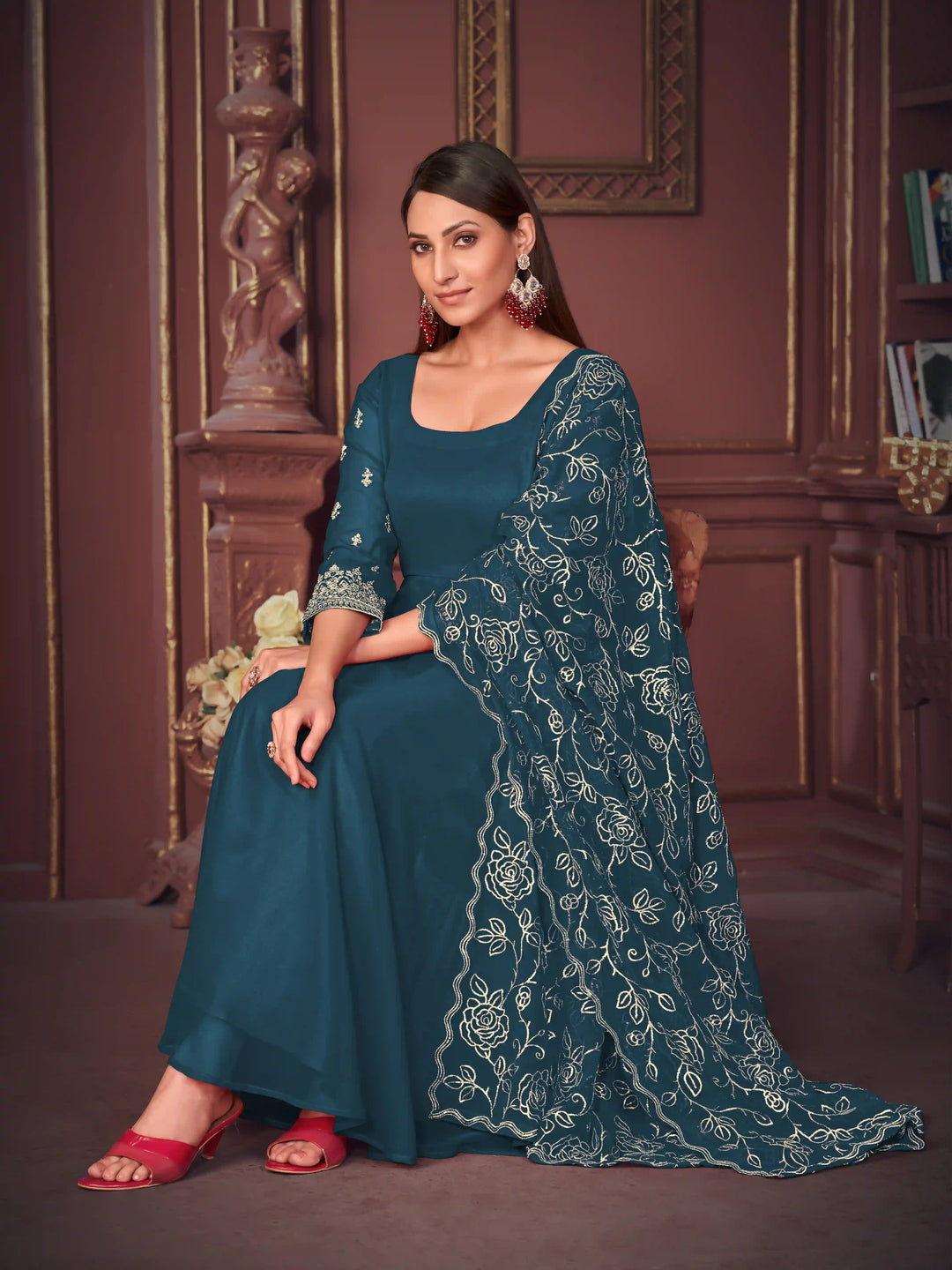 Stunning Sharara Suits for Women | Designer Embroidery with Dupatta