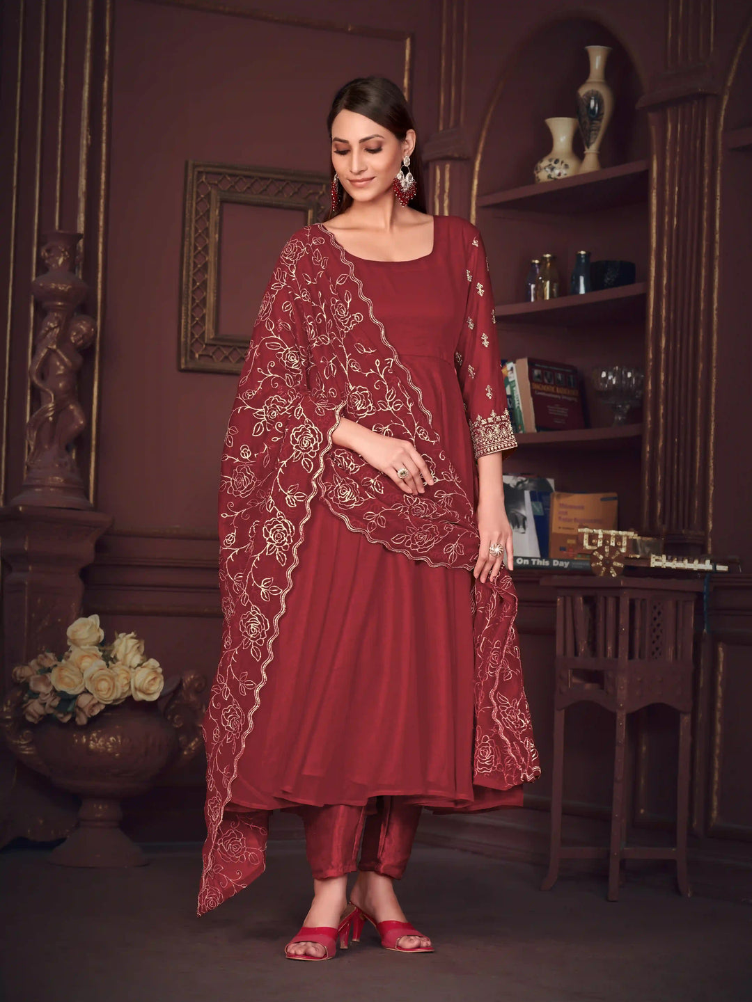 Stunning Sharara Suits for Women | Designer Embroidery with Dupatta