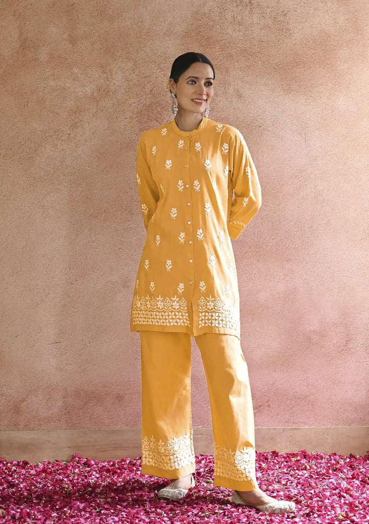 Designer Top with Bottom Set | Rayon Outfit with Thread Embroidery Work