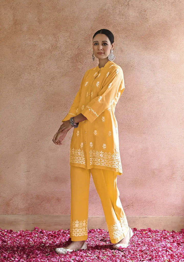 Designer Top with Bottom Set | Rayon Outfit with Thread Embroidery Work