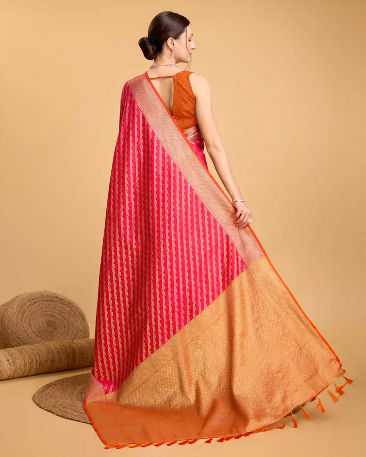 Designer Patola Silk Saree | Jacquard Weaving for Special Events & Festivities