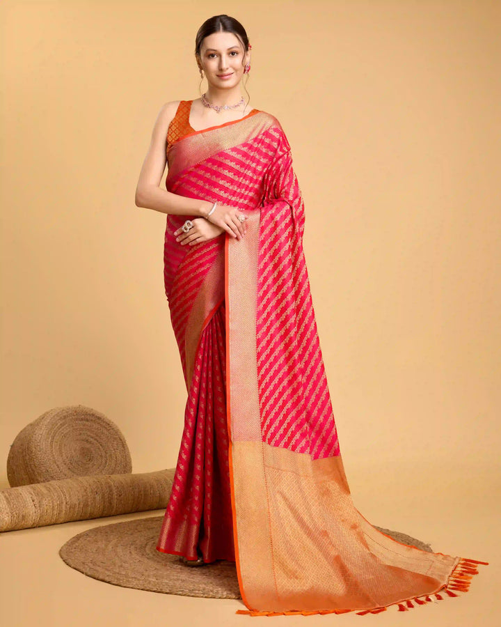 Designer Patola Silk Saree | Jacquard Weaving for Special Events & Festivities