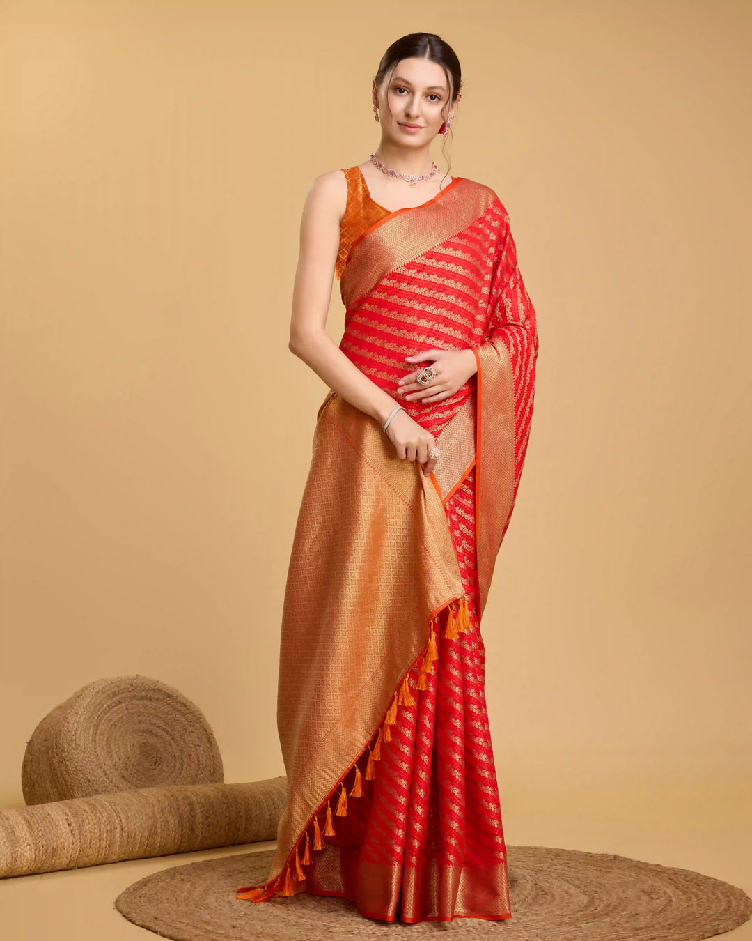 Designer Patola Silk Saree | Jacquard Weaving for Special Events & Festivities