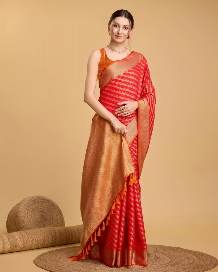 Designer Patola Silk Saree | Jacquard Weaving for Special Events & Festivities