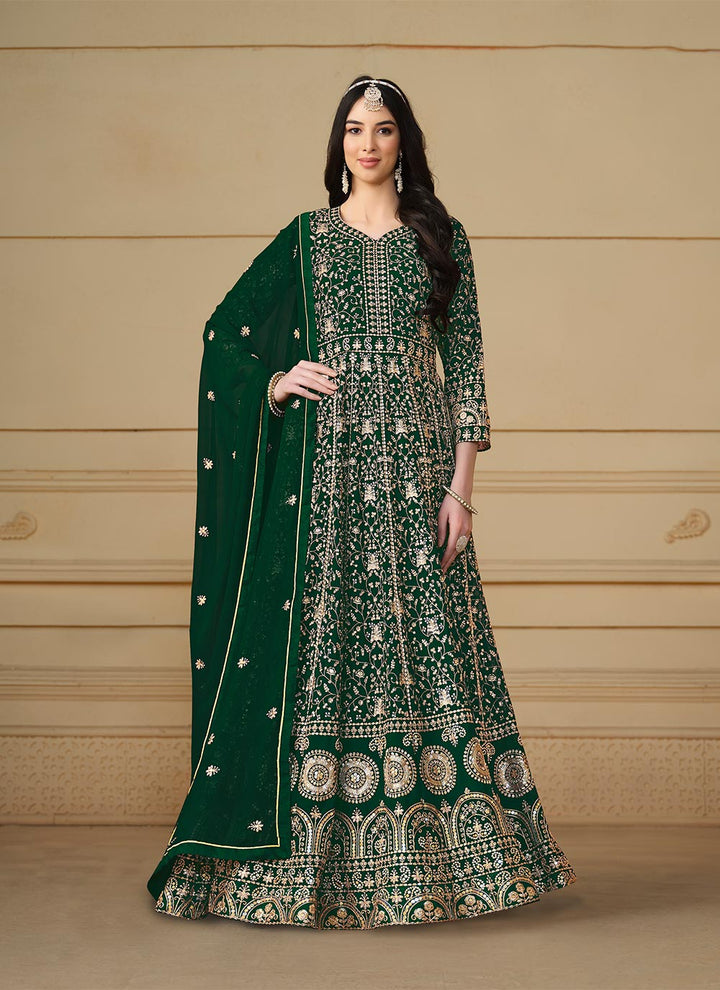 Designer Sequins Embroidery Anarkali Suits | for Wedding