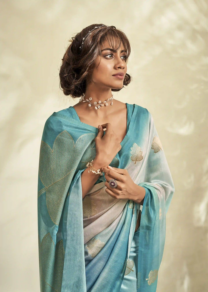 Handloom-Khadi Designer Saree | Festive Party Wear with Unique Weaving