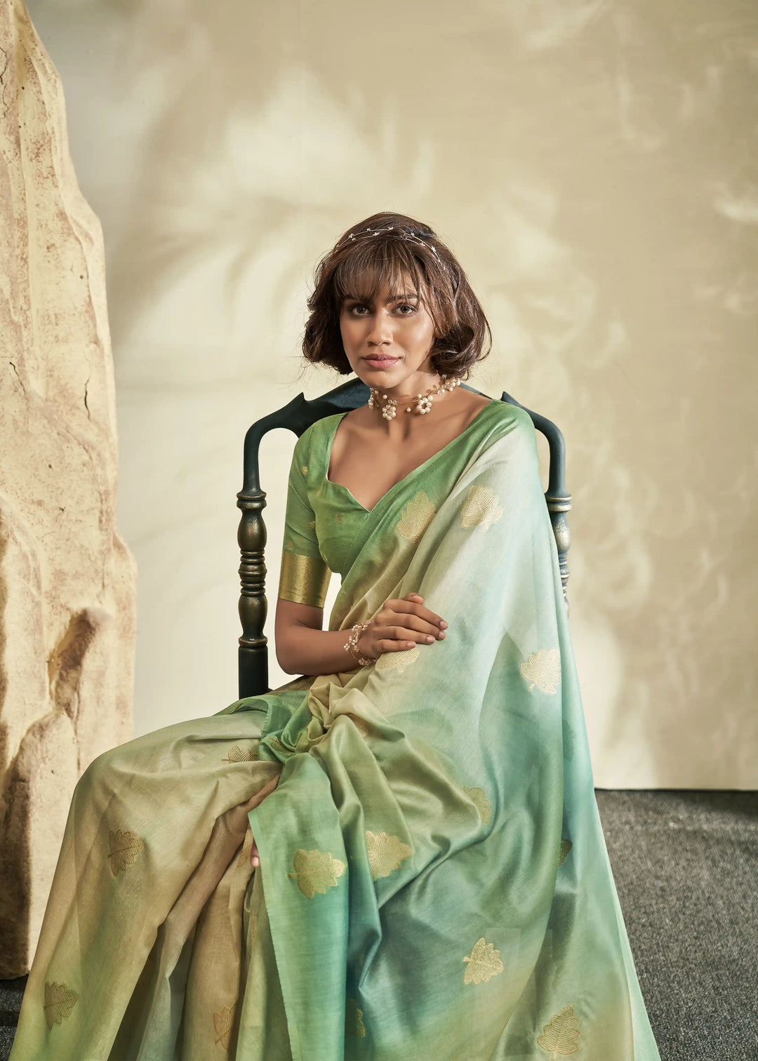 Handloom-Khadi Designer Saree | Festive Party Wear with Unique Weaving