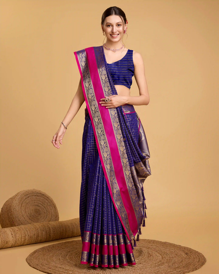 Designer Silk Saree with Jacquard Weaving | Perfect for Weddings & Festive Events