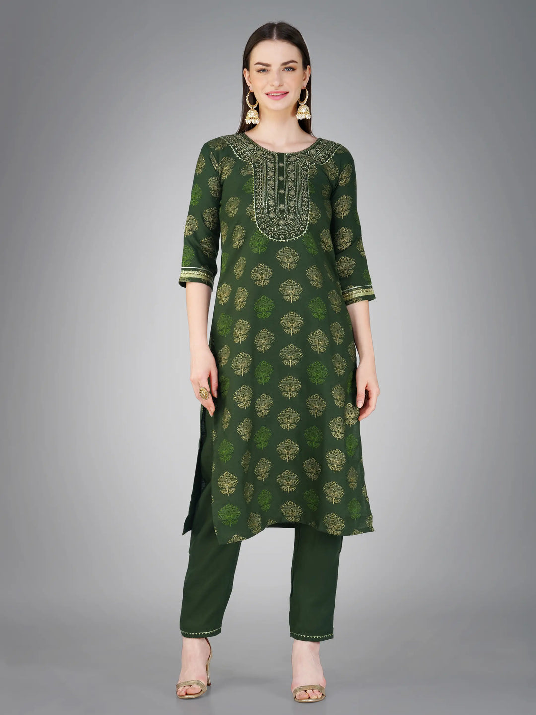 Stylish Cotton Magic Slub | Printed Chanderi Dupatta with Embroidery