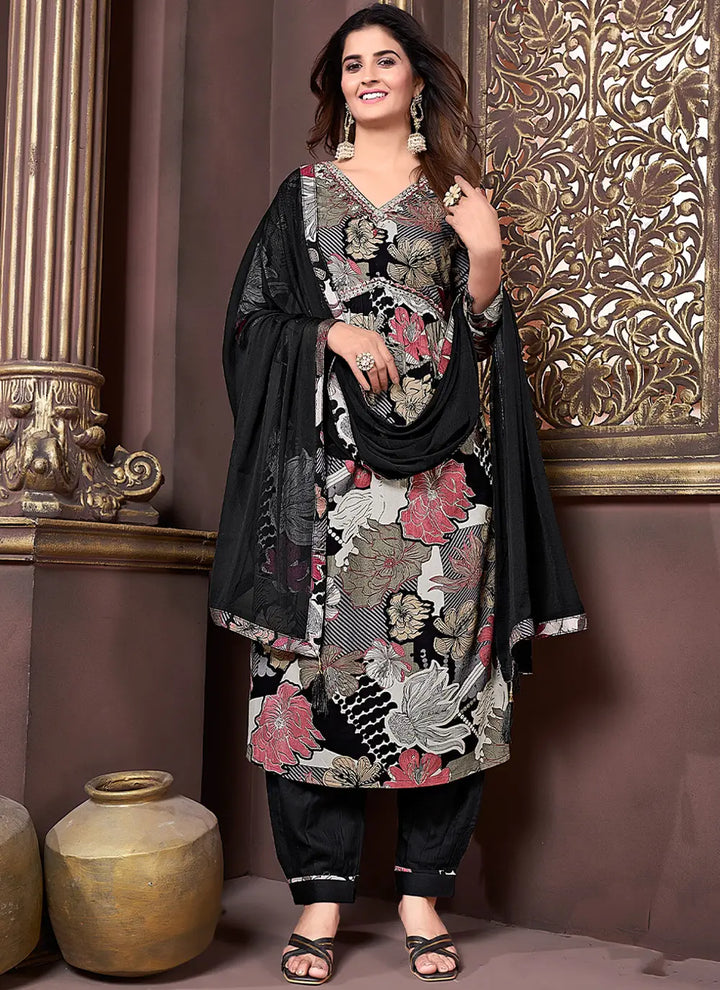 Designer Readymade Suits Set | Rayon & Nazmin Fabric with Hand Work
