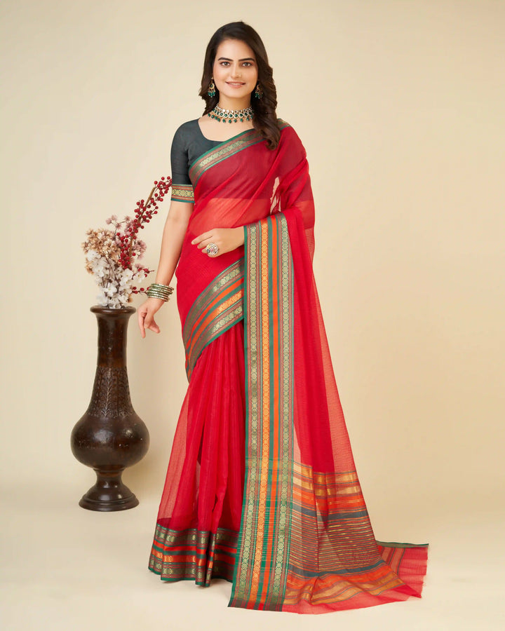 Designer Kota-Doriya Saree for Special Events | Traditional Weaving Work