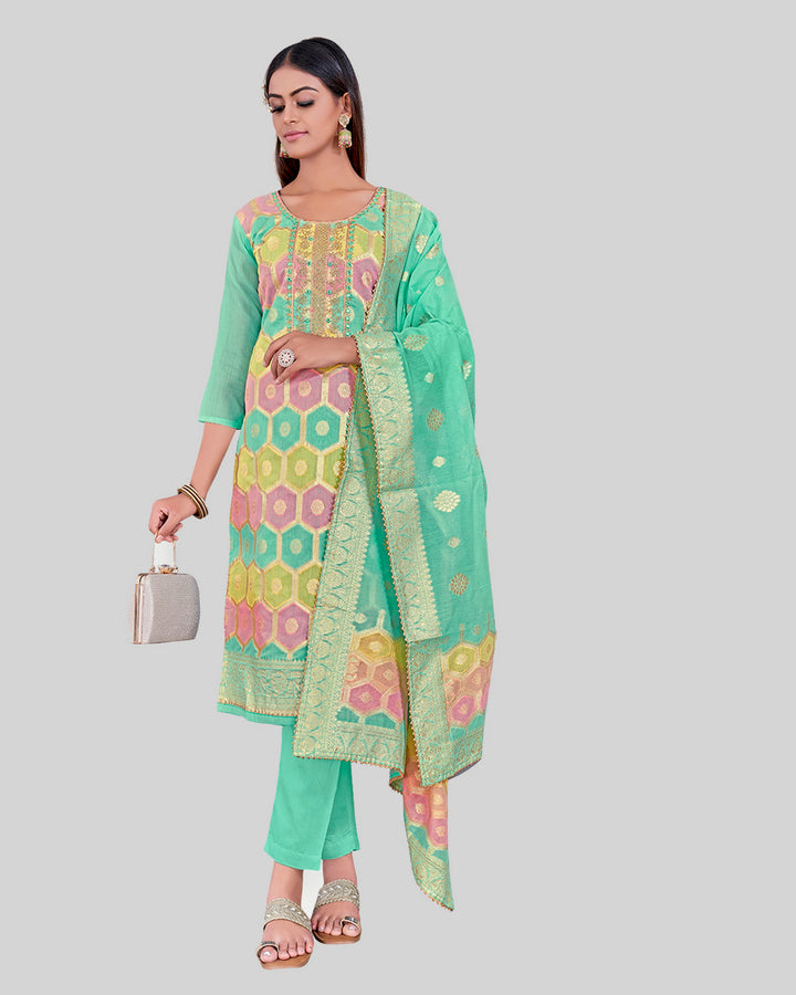 Modern Kurti Set | Comfortable Santoon Bottoms For Weddings & Office