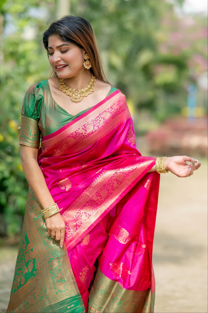 Designer Tussar Silk Saree with Woven Jari | Perfect for Weddings & Festivals