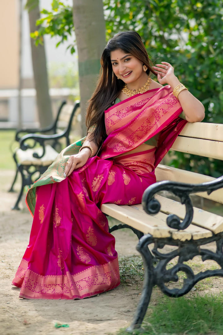 Designer Tussar Silk Saree with Woven Jari | Perfect for Weddings & Festivals