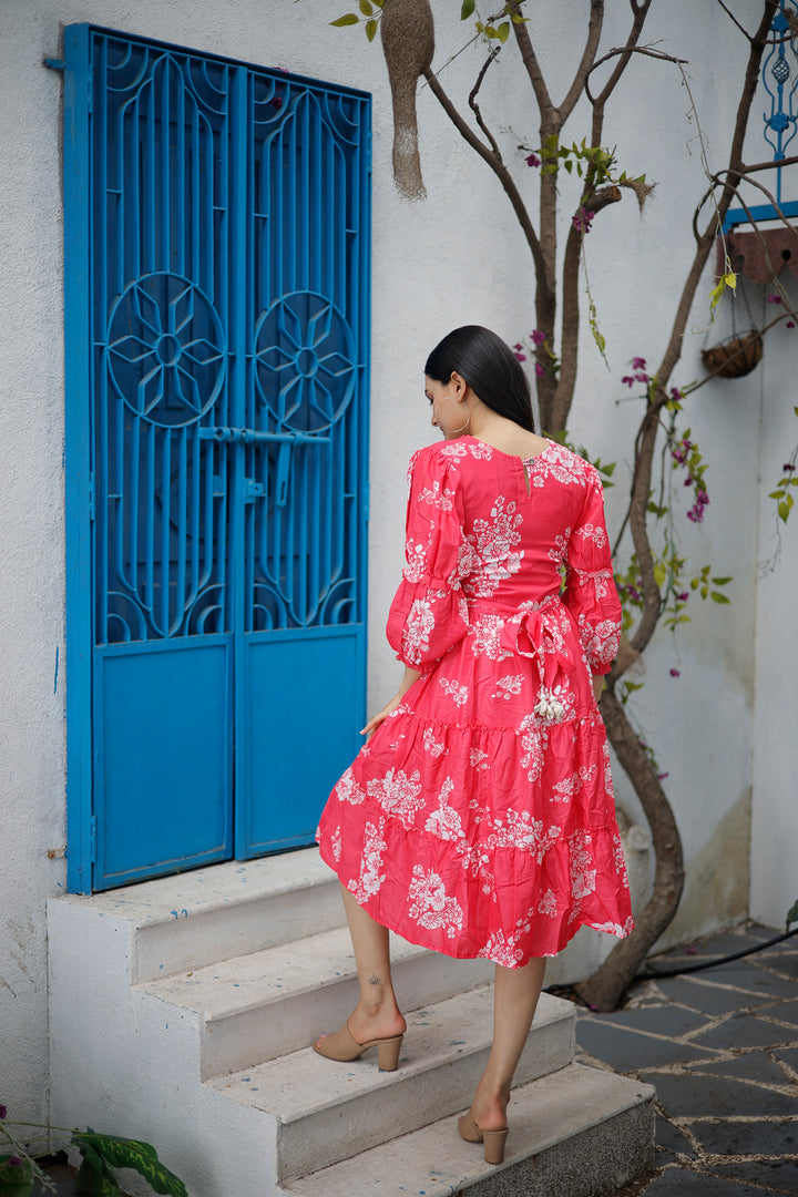 Elegant Pink Muslin Designer Kurti | Digital Printed Ethnic Wear for Women