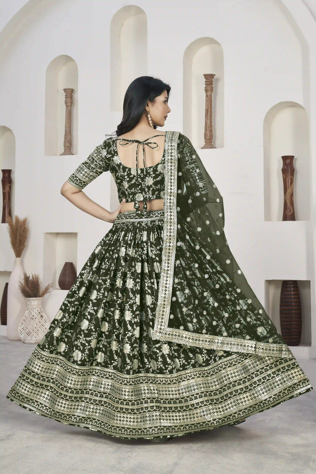 Dola Silk Weaving Jari Designer Lehenga | Elegant Wedding & Party Wear