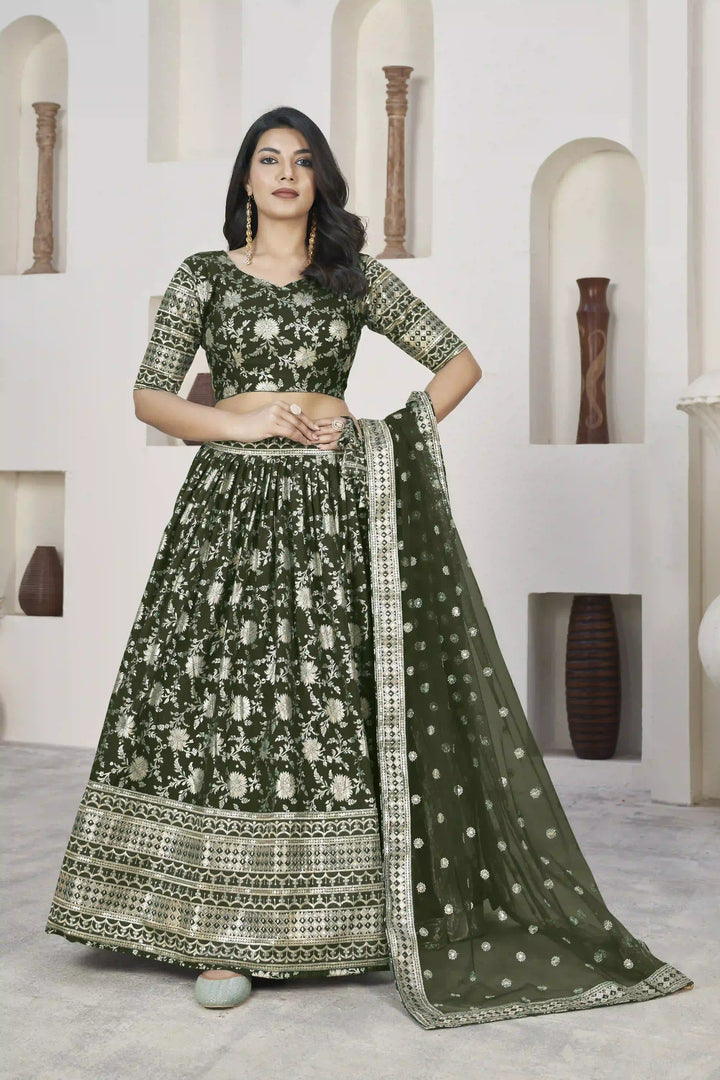 Dola Silk Weaving Jari Designer Lehenga | Elegant Wedding & Party Wear