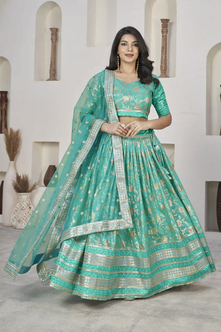 Dola Silk Weaving Jari Designer Lehenga | Elegant Wedding & Party Wear