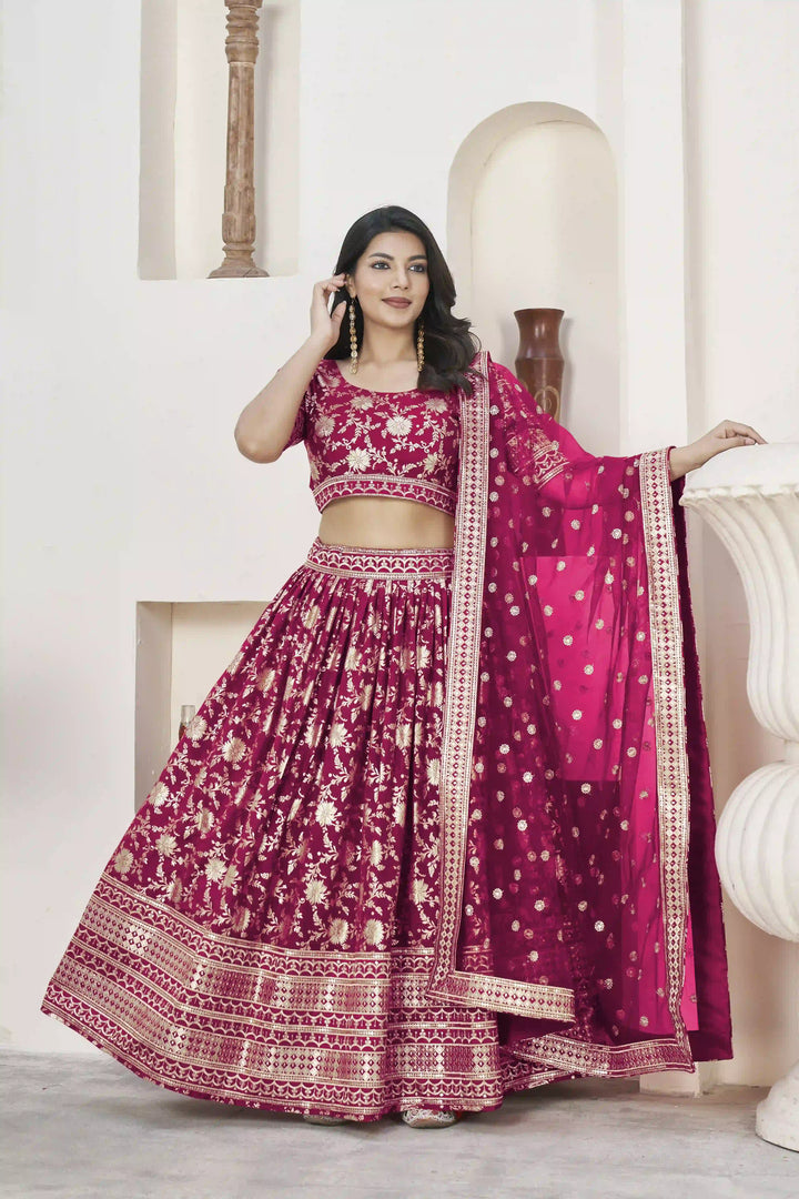 Dola Silk Weaving Jari Designer Lehenga | Elegant Wedding & Party Wear