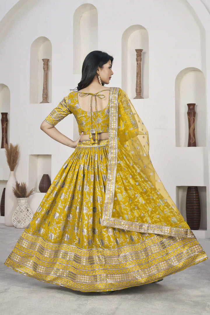 Dola Silk Weaving Jari Designer Lehenga | Elegant Wedding & Party Wear