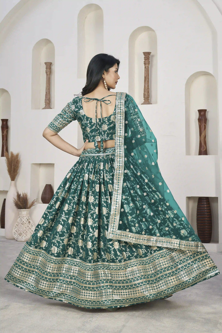 Dola Silk Weaving Jari Designer Lehenga | Elegant Wedding & Party Wear