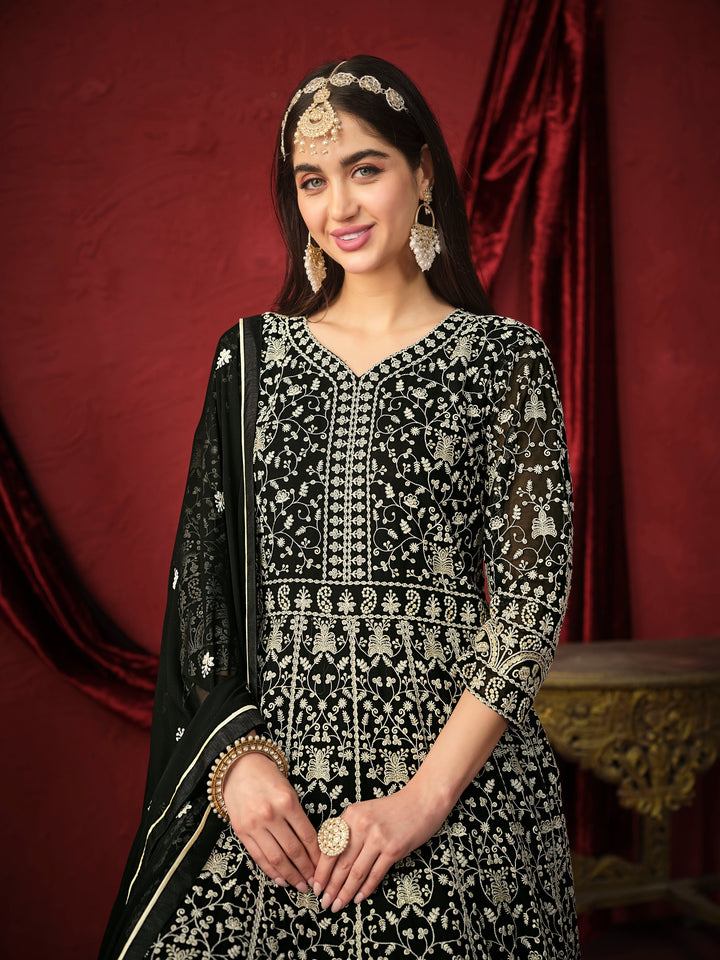 Beautiful Readymade Anarkali Suit with Dupatta | Stylish Faux Georgette
