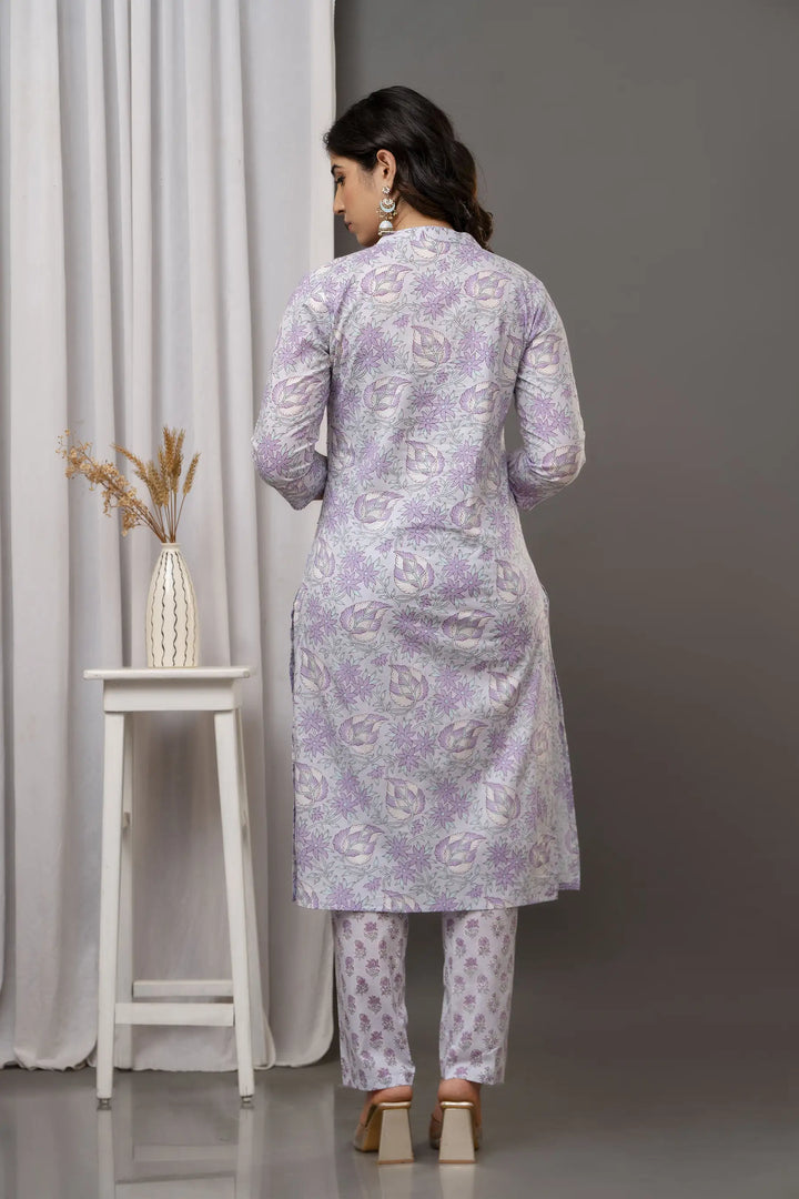 Designer Printed Cotton Suit | Handwork on Attractive Cotton Fabric