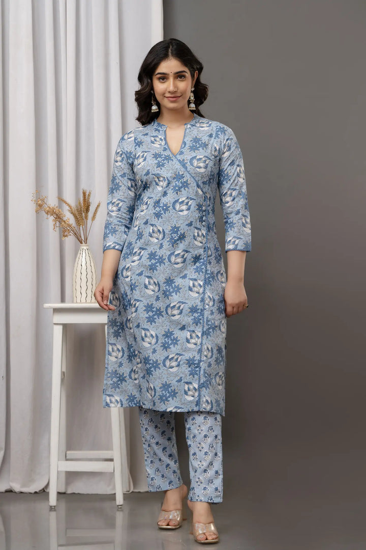 Designer Printed Cotton Suit | Handwork on Attractive Cotton Fabric