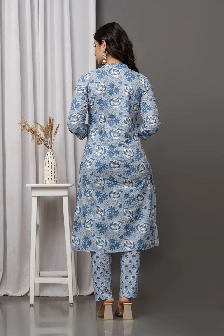 Designer Printed Cotton Suit | Handwork on Attractive Cotton Fabric