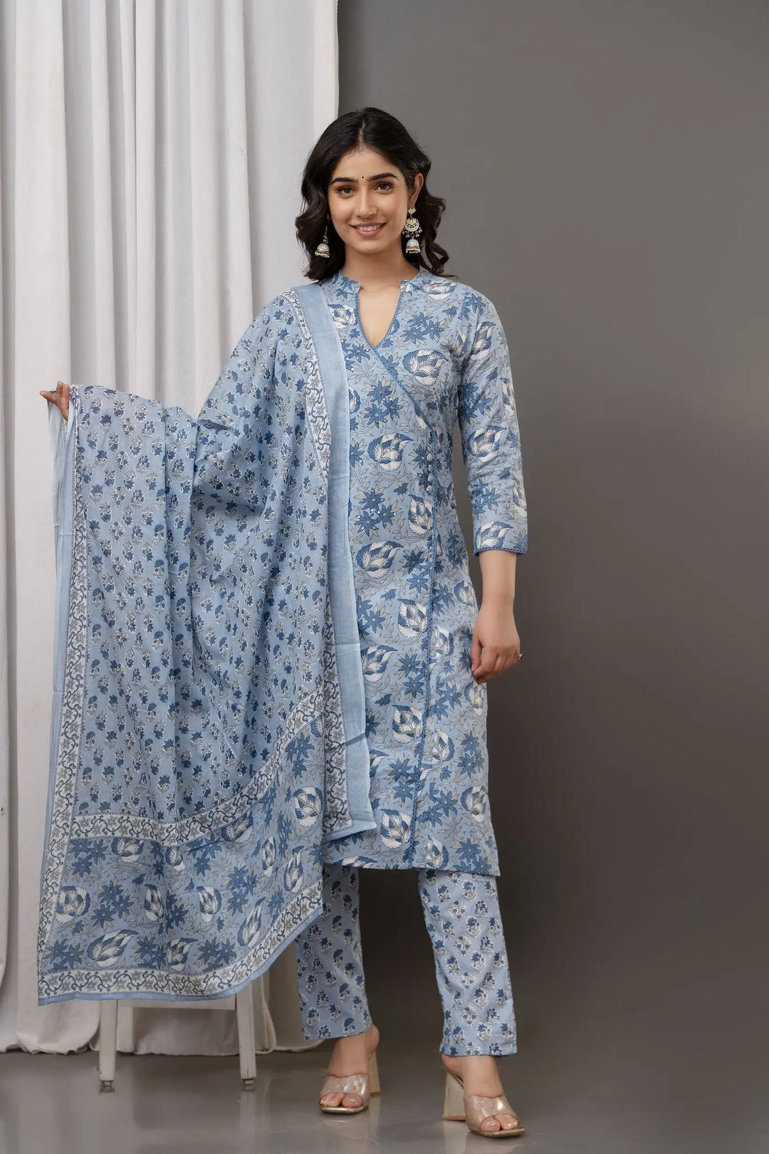 Designer Printed Cotton Suit | Handwork on Attractive Cotton Fabric