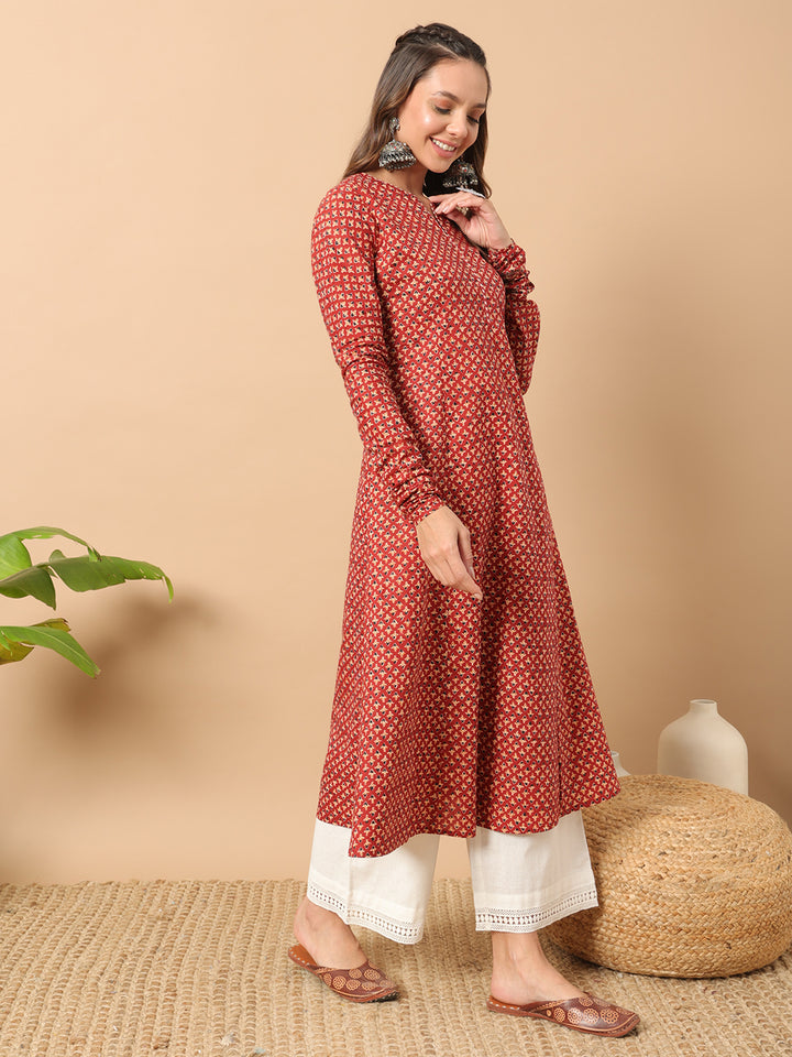 Designer Printed Cotton Kurti for Women | Stylish Casual Ethnic Wear
