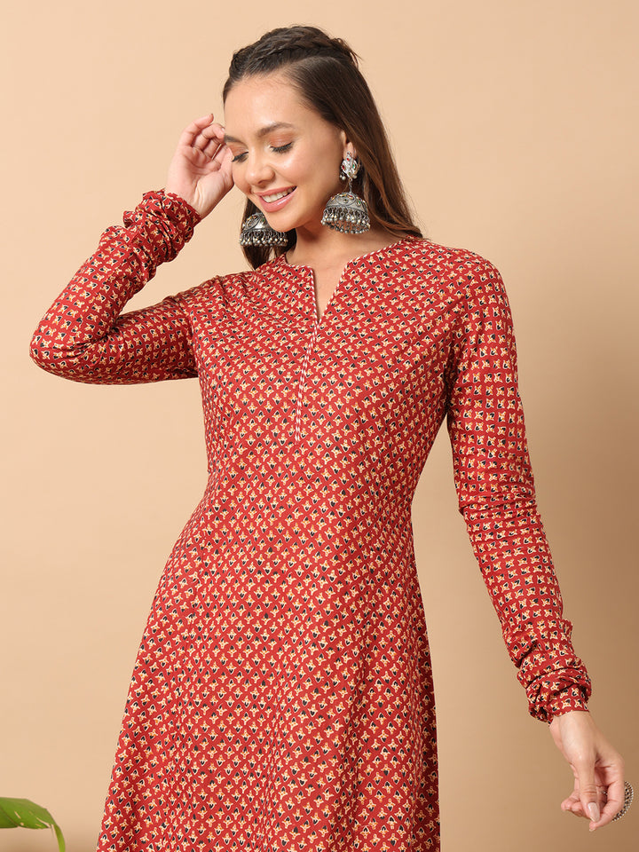 Designer Printed Cotton Kurti for Women | Stylish Casual Ethnic Wear