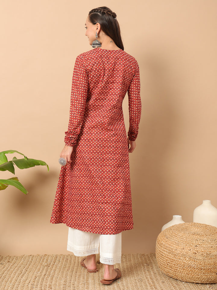 Designer Printed Cotton Kurti for Women | Stylish Casual Ethnic Wear