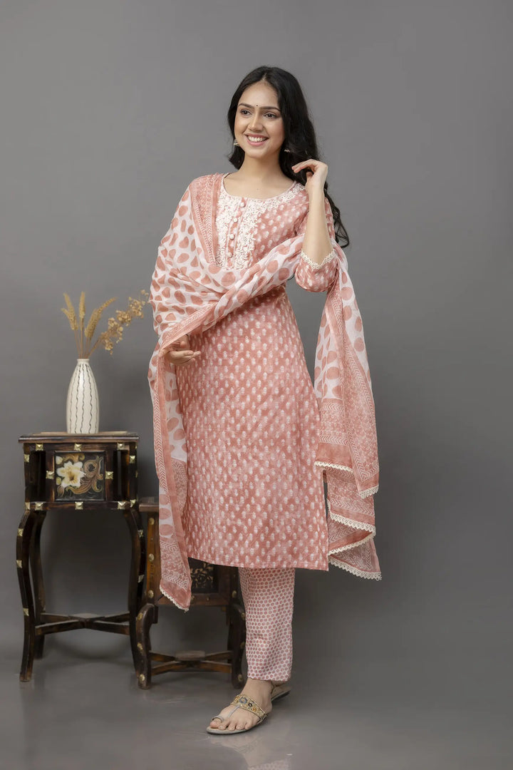 Chic Maroon Kurti Set | Lace Detailing & Designer Prints | Festive Wear