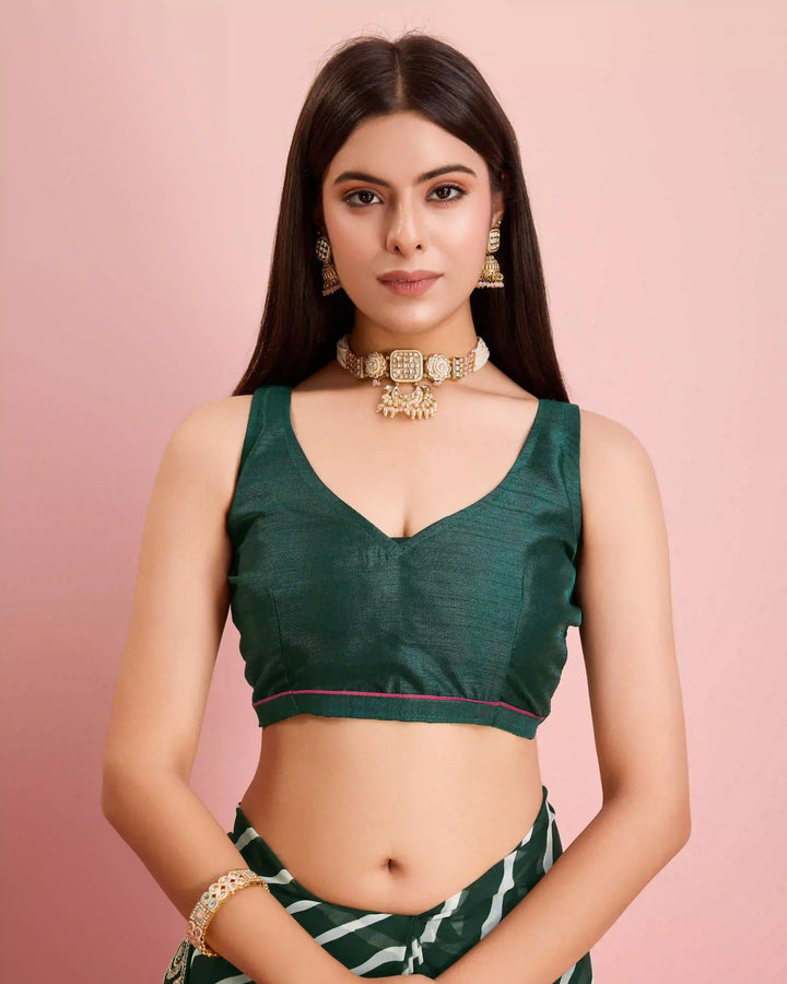 Luxurious Laheriya Georgette Saree | Ideal for Special Occasions & Celebrations