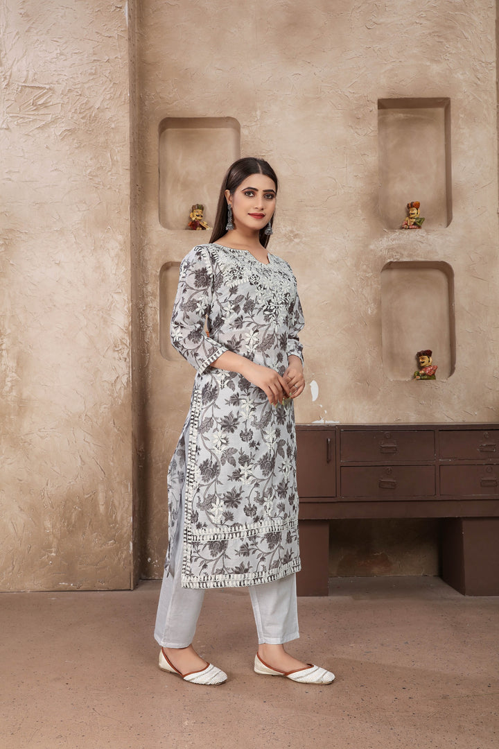 Indian Kurta Set for Function | Readymade Top with Bottom
