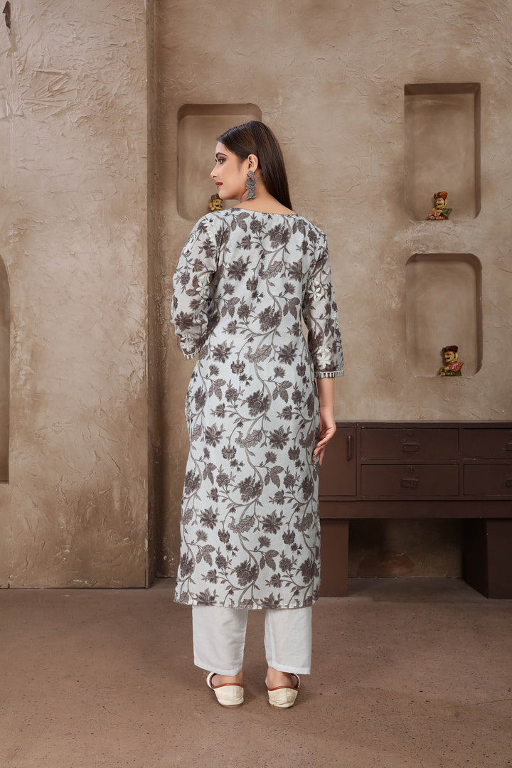 Indian Kurta Set for Function | Readymade Top with Bottom